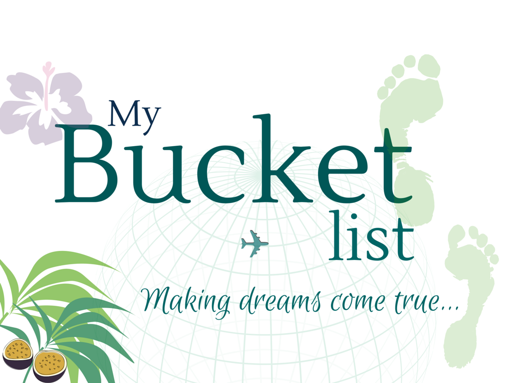 BLOG: My Bucket list or Making dreams come true
