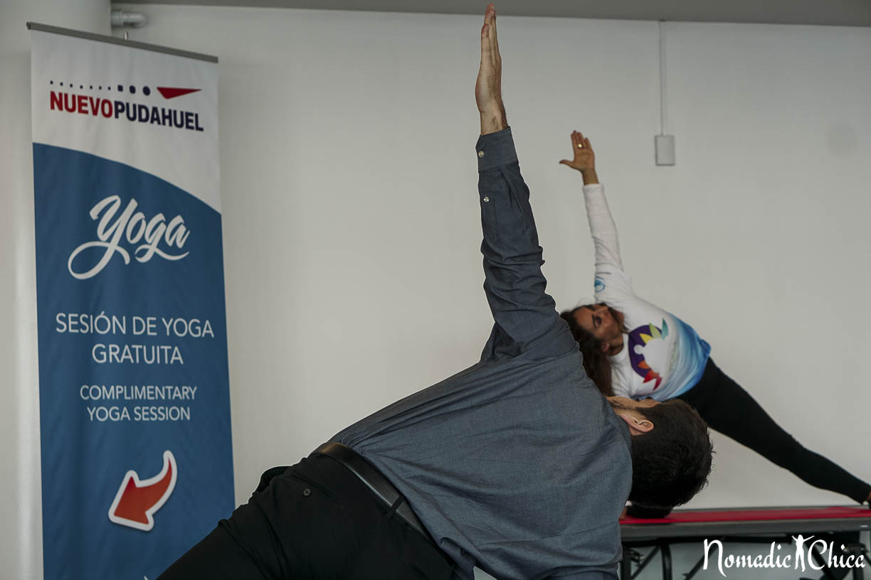 Free Yoga at Santiago Airport, Nuevo Pudahuel