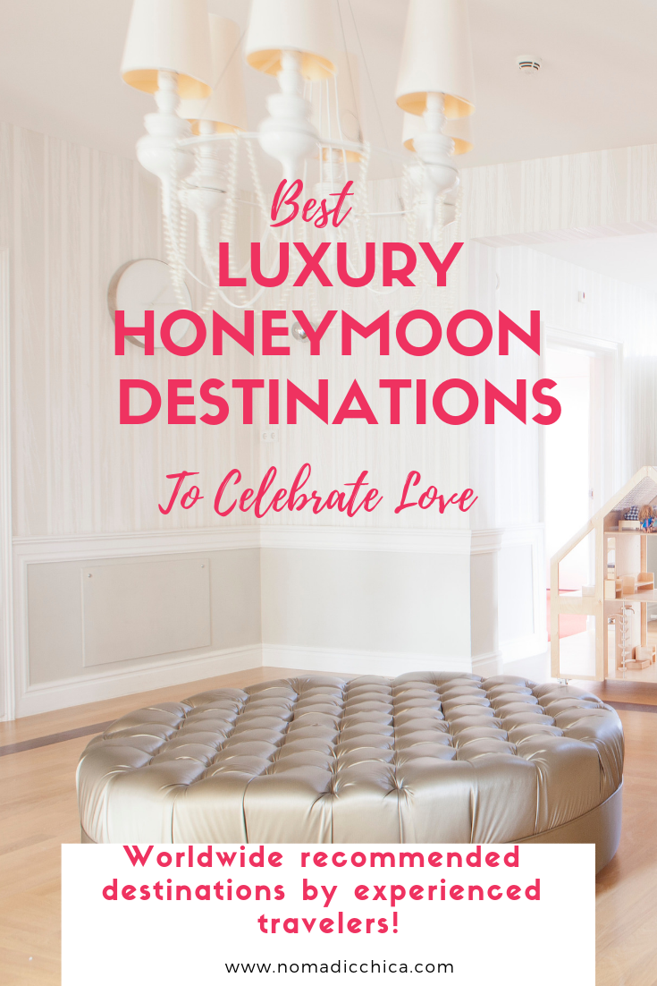 The best Luxury Honeymoon destinations recommended by a selected group of expert travelers. Lots of inspiration to choose and make your best Luxury Honeymoon one of the most memorable trips you will make together! #traveldestinations #honeymoon #luxurytravel #couples by @nomadicchica