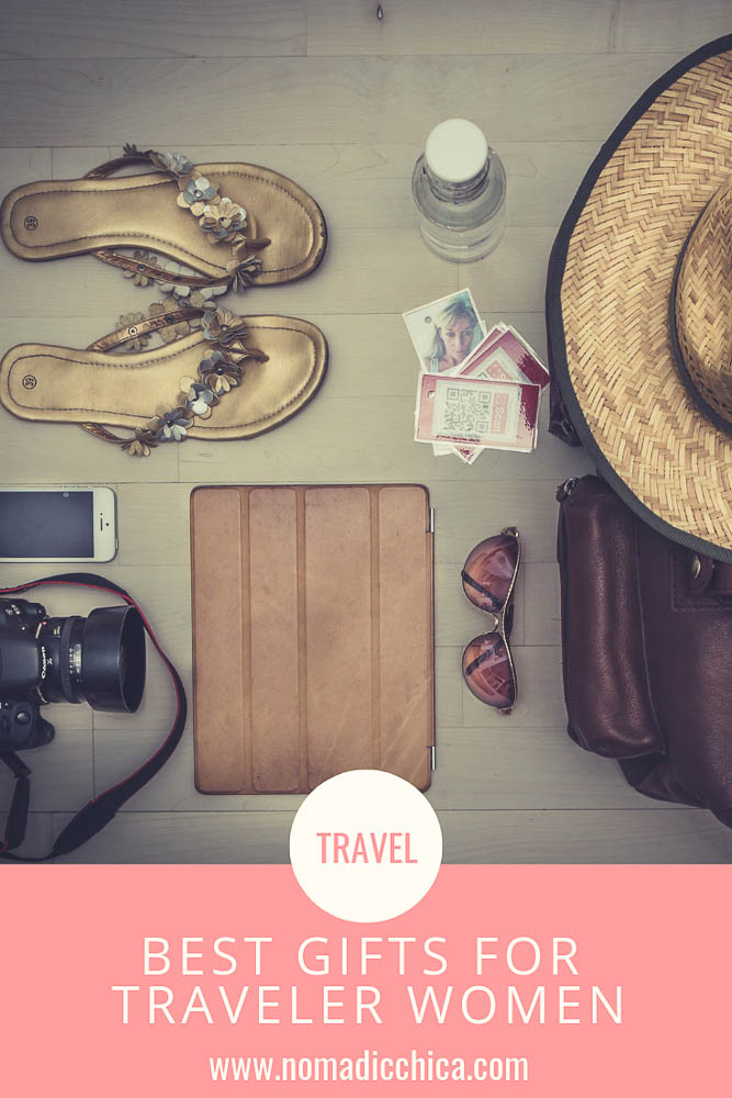 The Best Travel Gifts for the Woman in your life. From electronics to beauty items she will love when she is on the road! #TravelGift #TravelAccesories #Travelitems www.nomadicchica.com