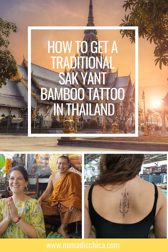 Getting a Sak Yant Bamboo Tattoo Thailand Nomadicchica.com