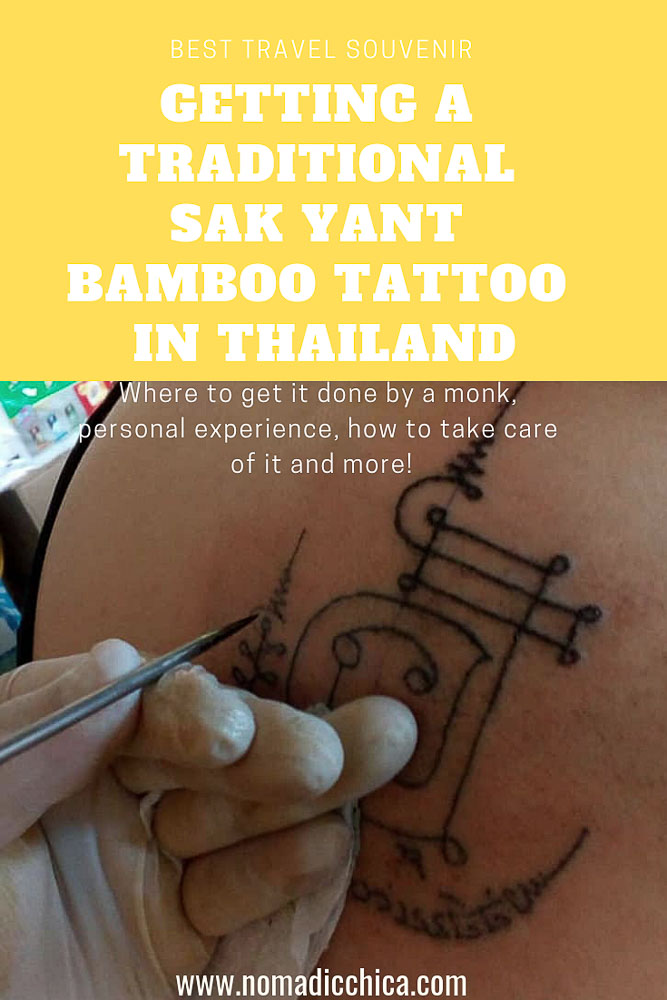How to get a Traditional Sak Yant Bamboo Tattoo in Chiang Mai |  NomadicChica Travel and Luxury Blog