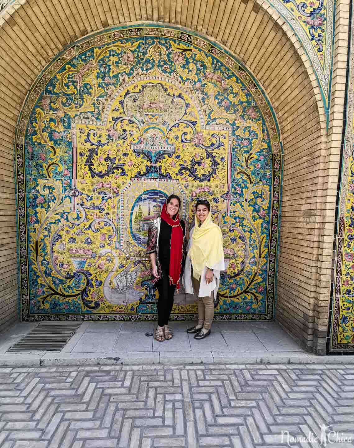 tourists visit iran