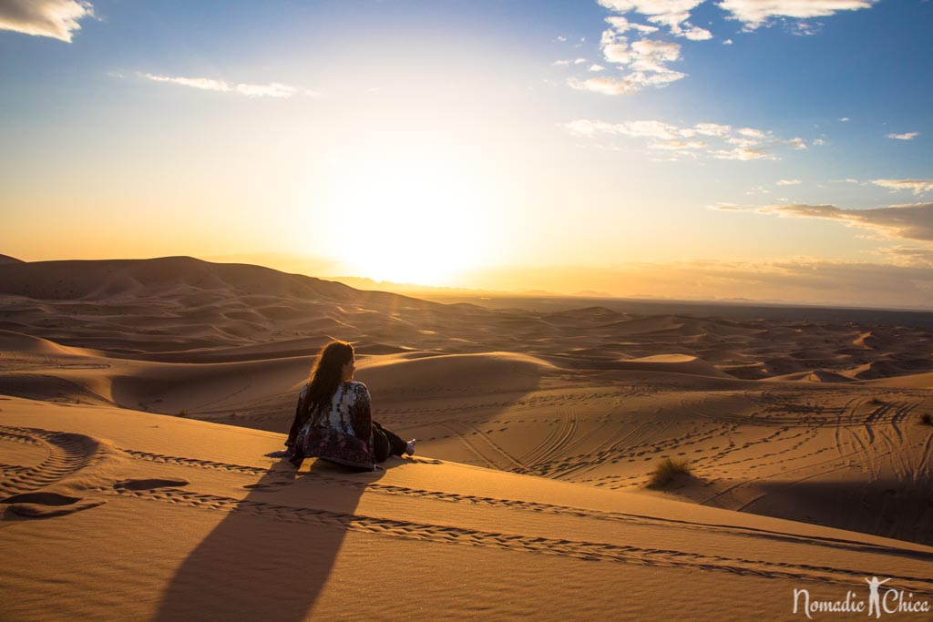Sunset in Morocco Luxury Camp Merzouga Sahara