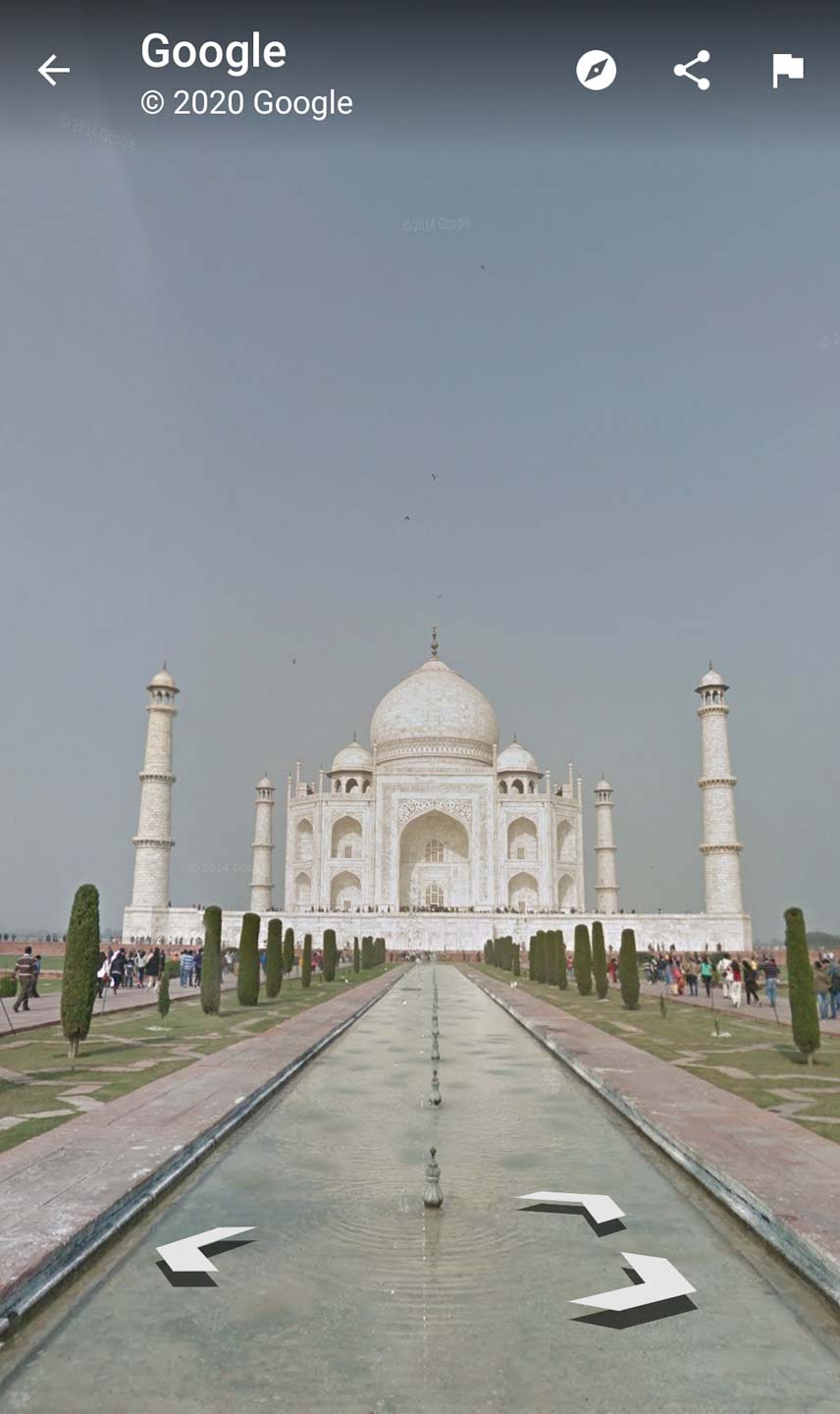 Taj Mahal India Agra Google Street View Virtual Tour Gloria Apara Nomadicchica.com