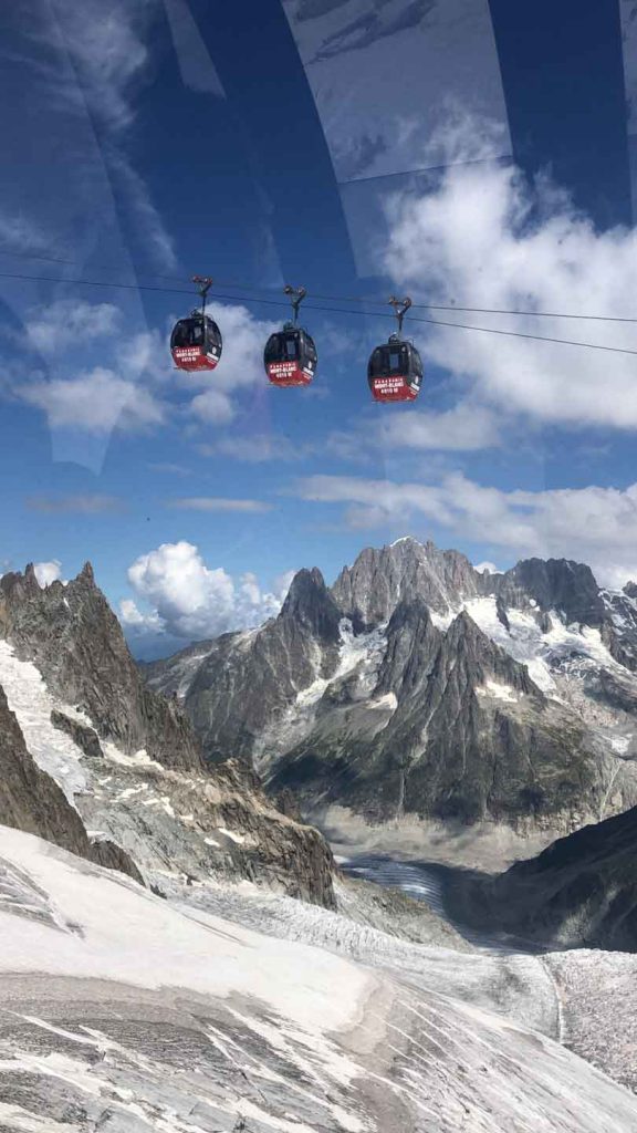 View from the Panoramic Cable Cars that run from Italy to France over the alps-min 
