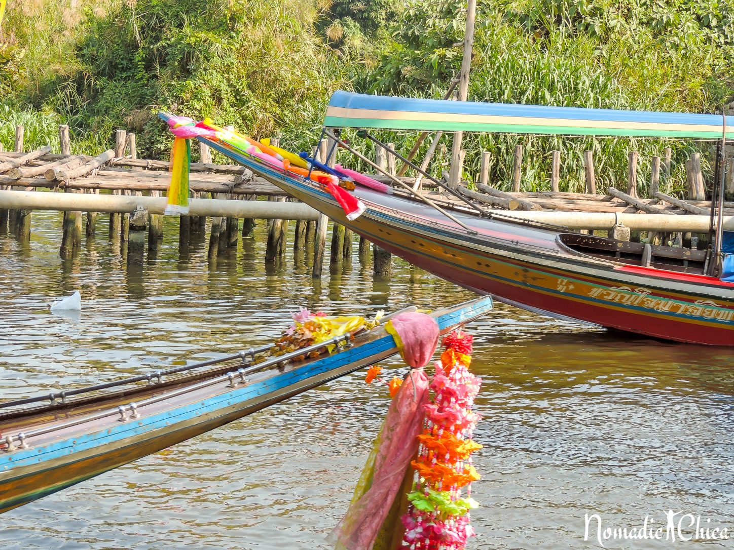 TAILANDIA Mercado Flotante Taling Chan en Bangkok