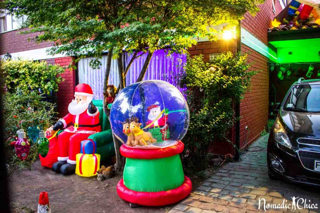 Christmas decoration in Chile arbol de navidad