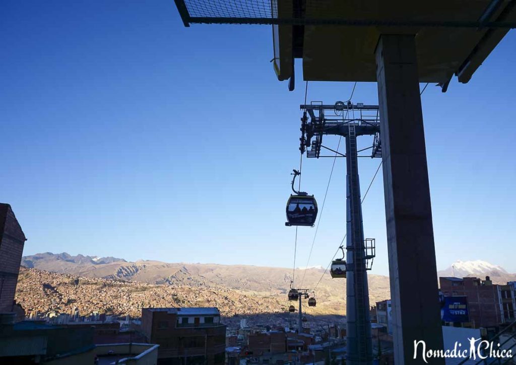 Teleférico en La Paz Bolivia