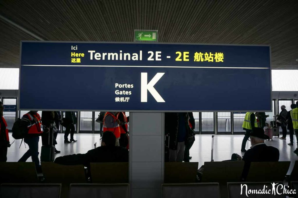 Chinese signals Air France Hub Airport Paris Charles de Gaulle 