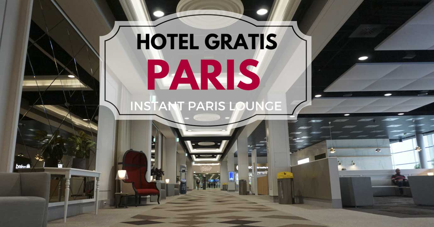 ¿Un hotel de lujo gratis en Paris? Conoce el Instant Paris Lounge