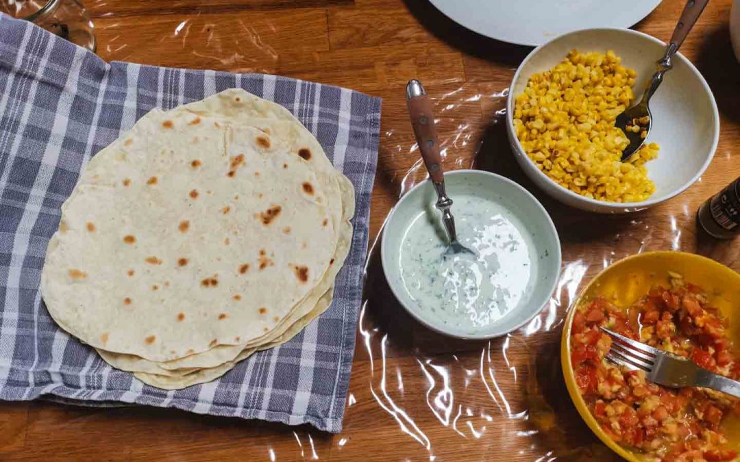 Receta de Tortillas para Burritos, sólo 5 ingredientes